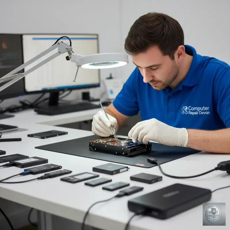 Professional data recovery service in Exeter - recovering data from hard drives